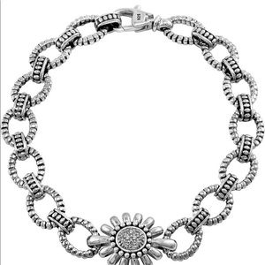 Lagos Small Link Diamond Link Bracelet